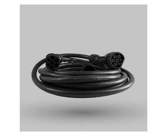 מתאם EV מ-TYPE 2 תקע זכר ל-TYPE 2 תקע נקבה